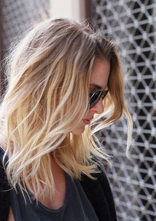 Pretty Ombre Hairstyle for Fine Hair - Medium Length Haircuts 2015