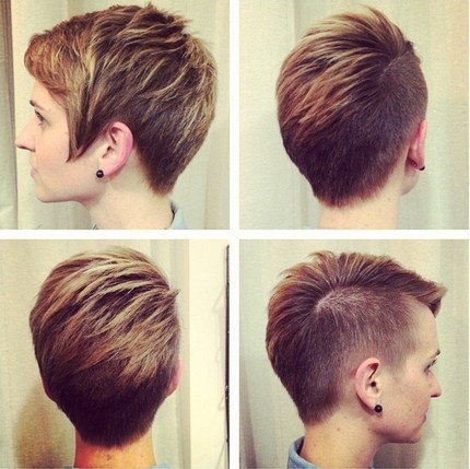Layered Short Haircut - Shaved Hair Styles Ideas