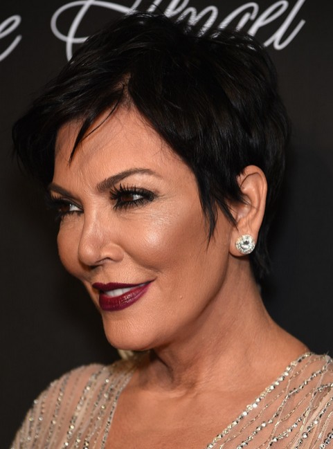 kris jenner layered razor cut