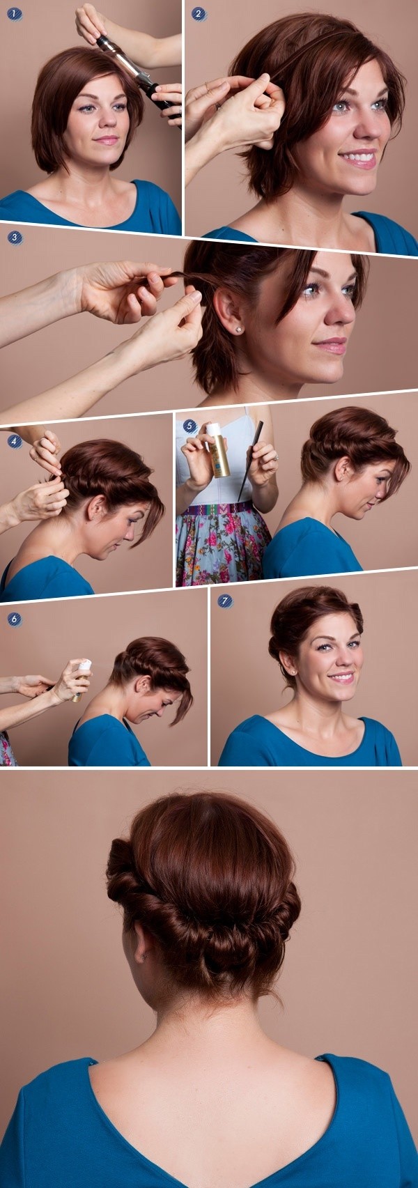 18 Pretty Updos For Short Hair Clever Tricks With A Handful