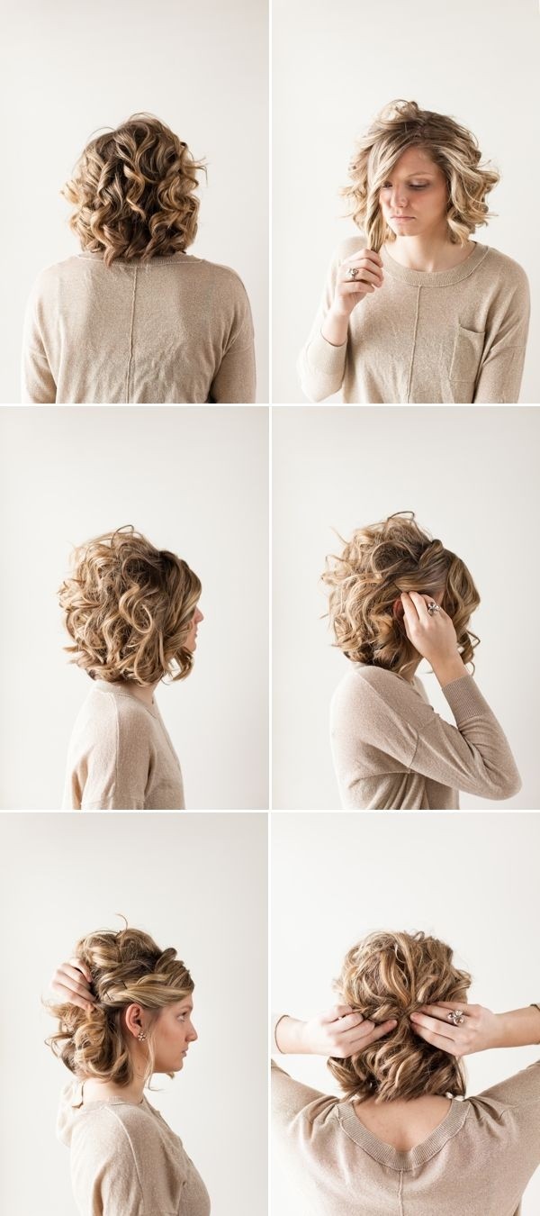 18 Pretty Updos For Short Hair Clever Tricks With A Handful Of Hairgrips Popular Haircuts