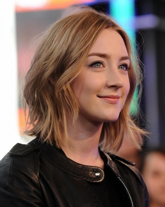 Saorise Ronan Medium Hair Style  Shaggy Bob Haircut Ideas