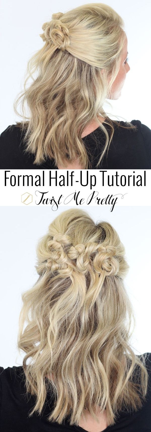 Pretty Half-up Hair Style Tutorial - Medium Hairstyle Ideas