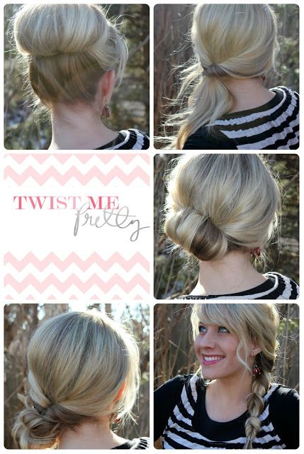 18 Quick And Simple Updo Hairstyles For Medium Hair Popular Haircuts