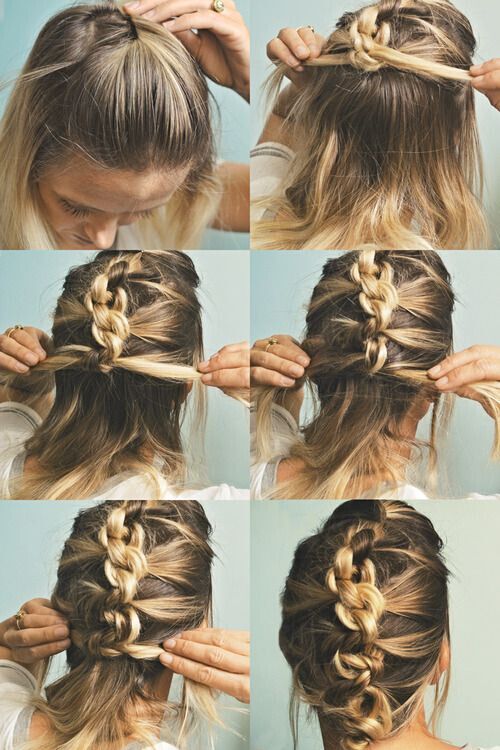 18 Quick And Simple Updo Hairstyles For Medium Hair Popular Haircuts