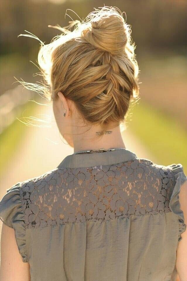 15 Fresh Updo S For Medium Length Hair Popular Haircuts