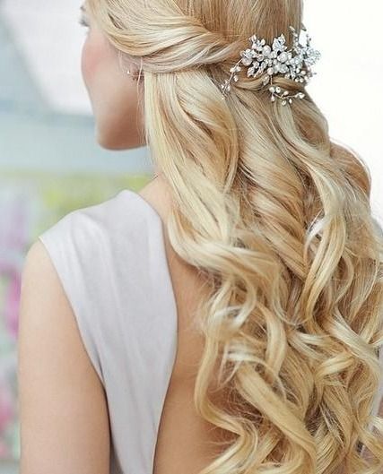 15 Latest Half Up Half Down Wedding Hairstyles For Trendy