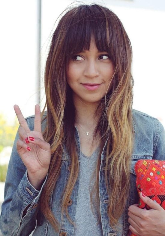 18 Freshest Long Layered Hairstyles With Bangs Face Framing