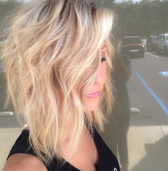 Messy Long Bob Hairstyle Popular Haircuts