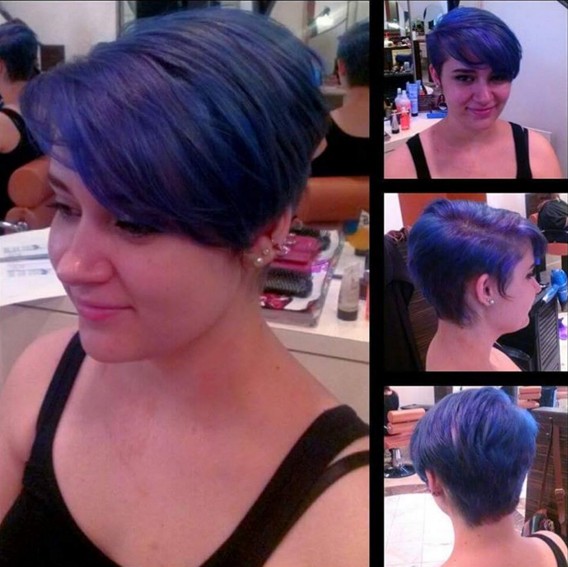 Blue Pixie Cut Popular Haircuts