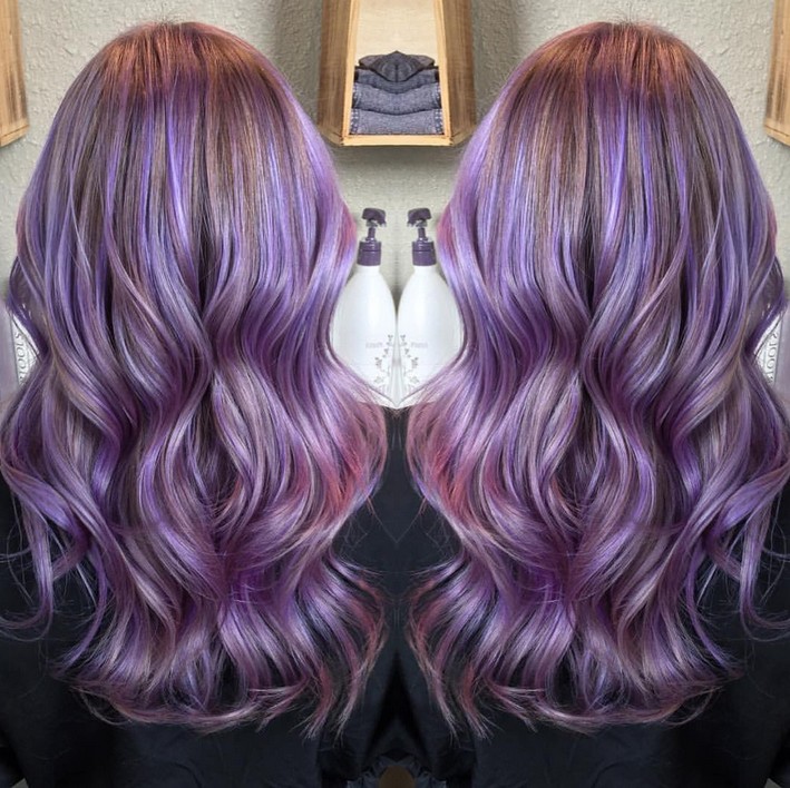 Gorgeous Pastel Purple Hairstyle Ideas Balayage Hair Styles