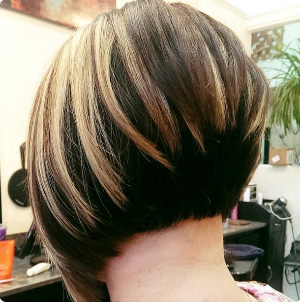 razor cut stacked bob