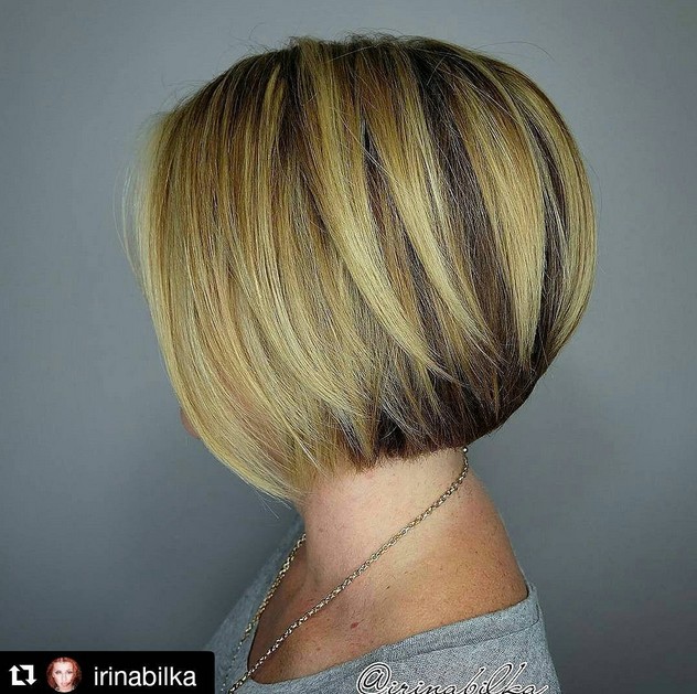 Layered Short Straight Bob Hairstyle For Short Hair Haircuts