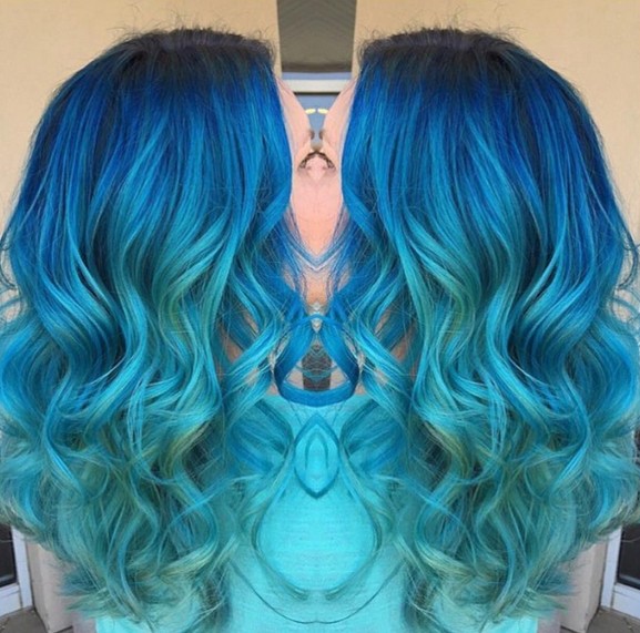 18 Beautiful Blue Ombre Colors and Styles - PoPular Haircuts