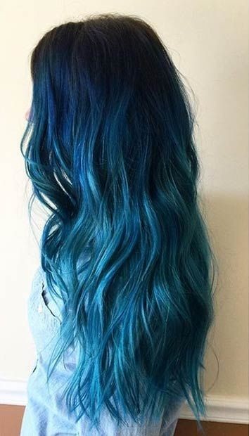 18 Beautiful Blue Ombre Colors And Styles Popular Haircuts