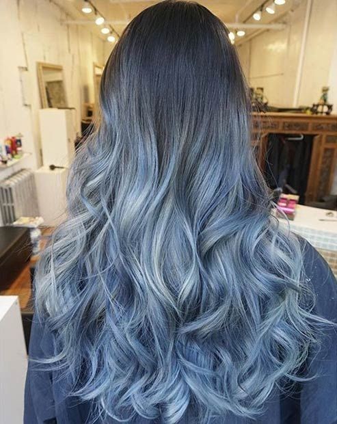 18 Beautiful Blue Ombre Colors And Styles Popular Haircuts