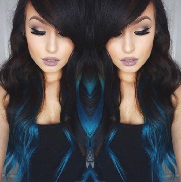 18 Beautiful Blue Ombre Colors And Styles Popular Haircuts