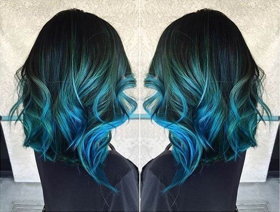 18 Beautiful Blue Ombre Colors And Styles Popular Haircuts