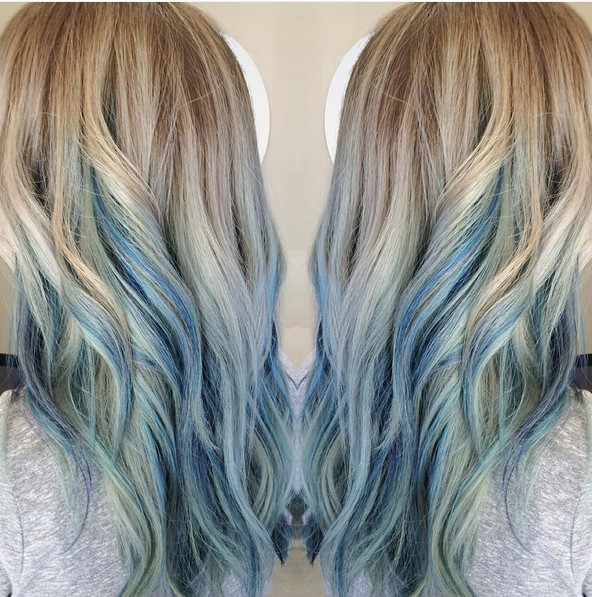 18 Beautiful Blue Ombre Colors And Styles Popular Haircuts