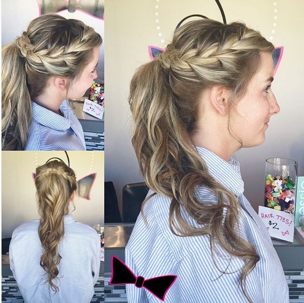 prom hairstyles ponytail