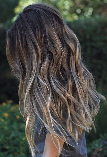 Layered Long Hair Styles - Hair color to try, Balayage highlights