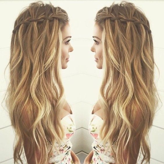 10 Pretty Waterfall French Braid Hairstyles 2020