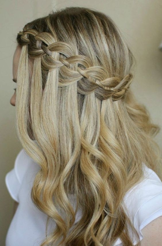 10 Pretty Waterfall French Braid Hairstyles 2020