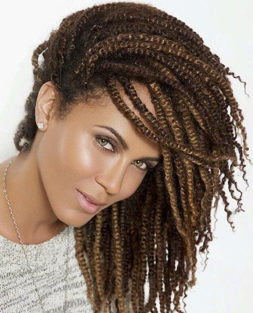 19 Amazing Twisted Braid Hairstyle Ideas African American Women Hair