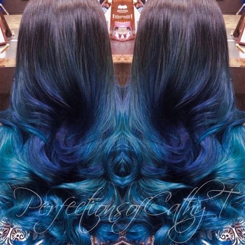 20 Cool Blue Hair Color Designs Pastel Ombre Balayage
