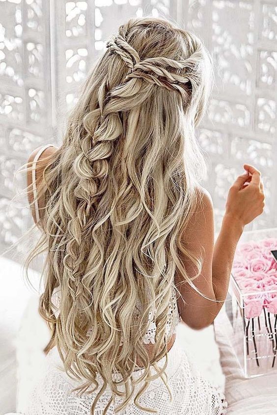 10 Pretty Braided Hairstyles For Wedding Wedding Hair Styles With Long Hair 