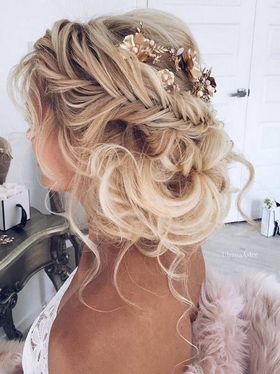 10 Pretty Braided Hairstyles For Wedding Wedding Hair Styles With Long Hair 4857