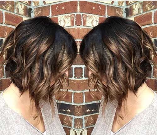 Ombre Curly Bob Haircut Beloved Brunette Bob Hairstyles For