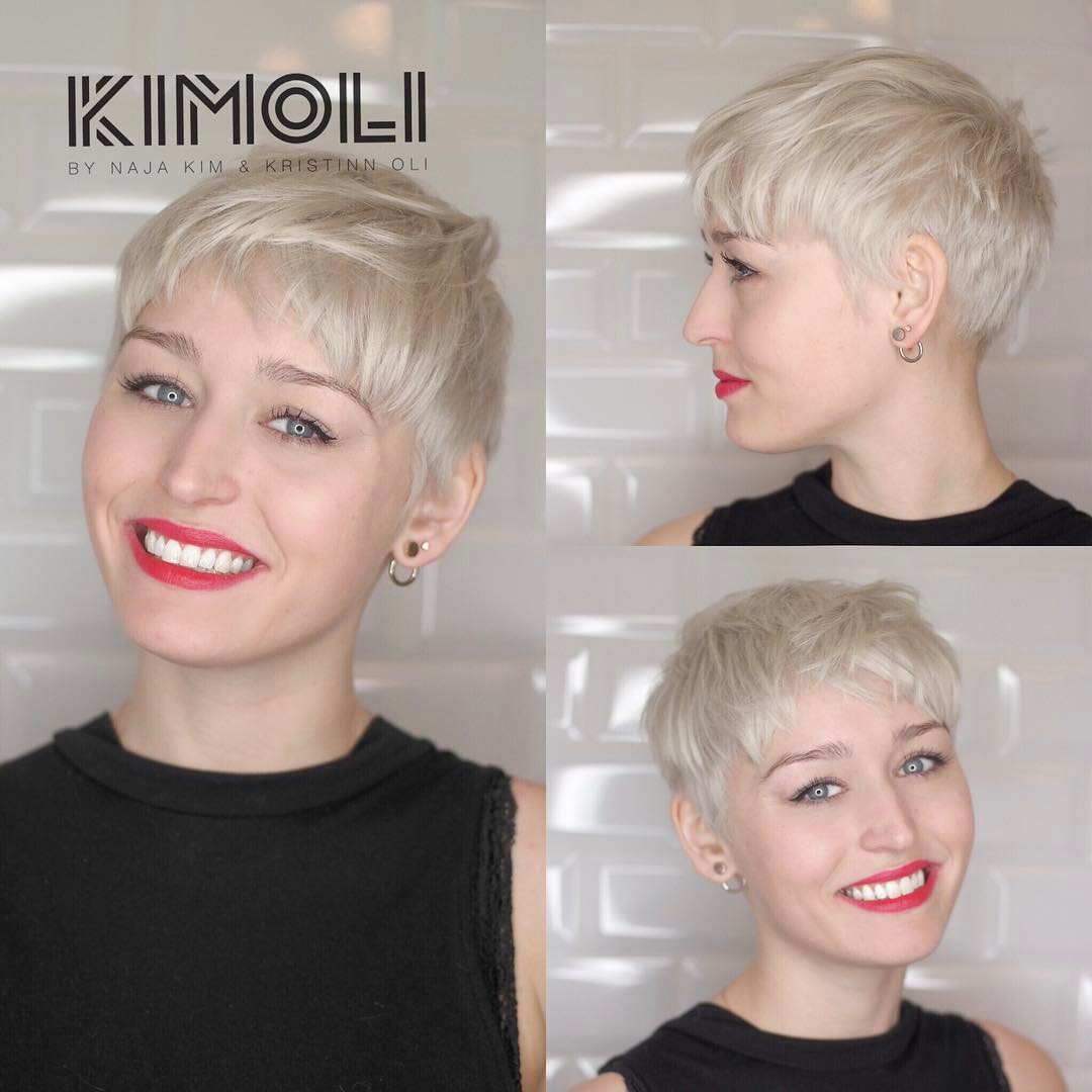 short pixie haircuts oval faces