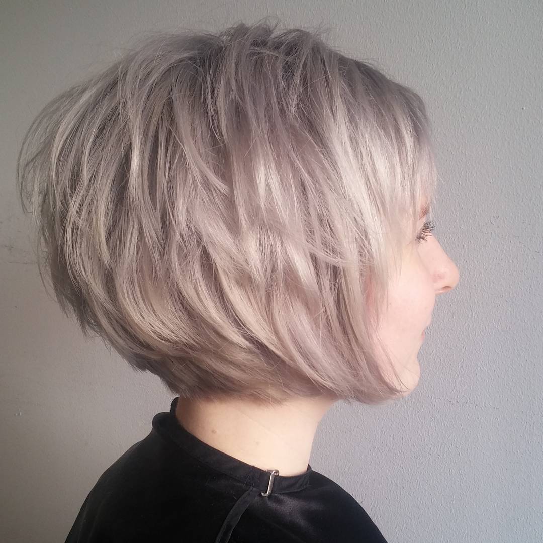 Short Edgy Haircuts With Color Wavy Haircut