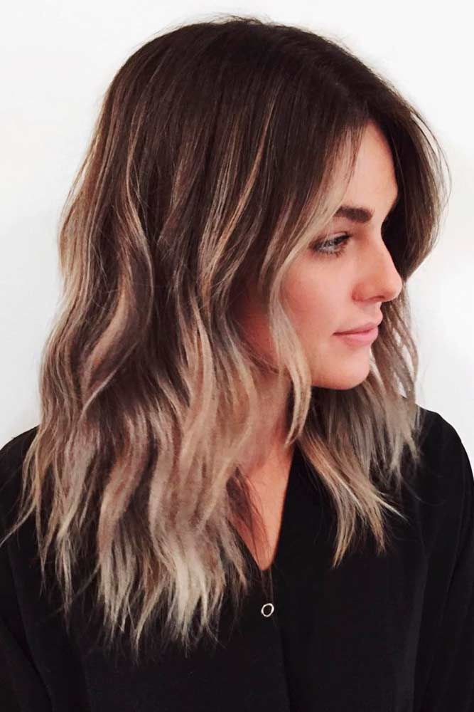 10 Medium Length Hairstyles For Thick Hair In Super Sexy Colors Popular Haircuts 