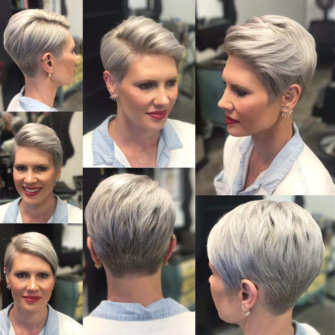 10 Trendy Short Hairstyles for Women Over 40 - crazyforus