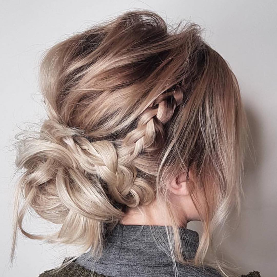 10 Updos for Medium Length Hair from Top Salon Stylists, 2018 Prom Updo