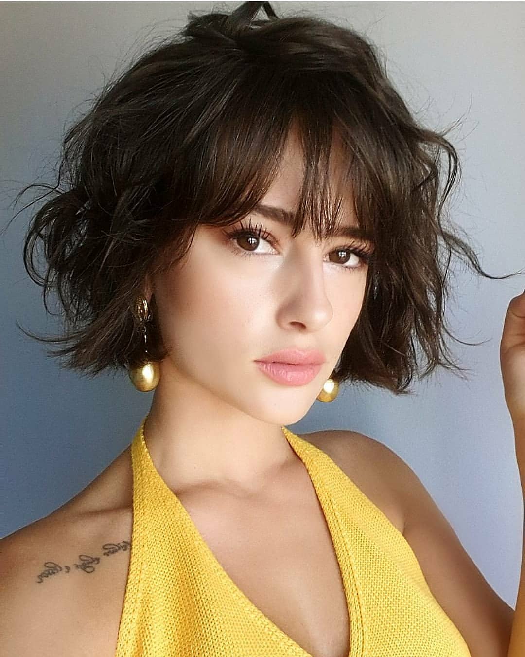 Short Cute Ways To Style Short Hair With Bangs for Simple Haircut