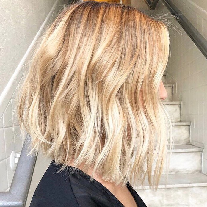 Stylish Choppy Lob Haircut for 2019、女性の肩の長さのヘアスタイルアイデア