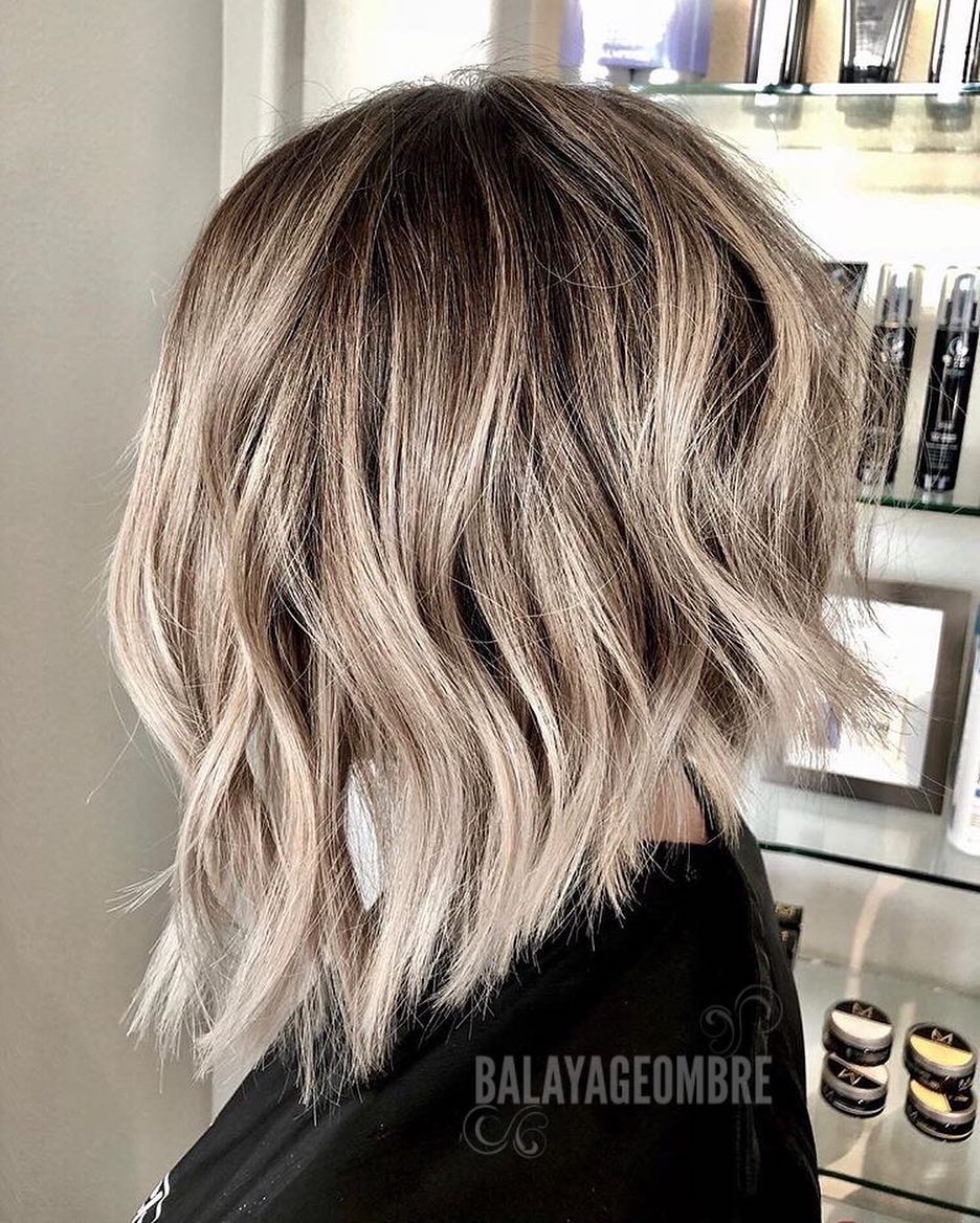 Stylish Ombre Balayage Hairstyles For Shoulder Length Hair