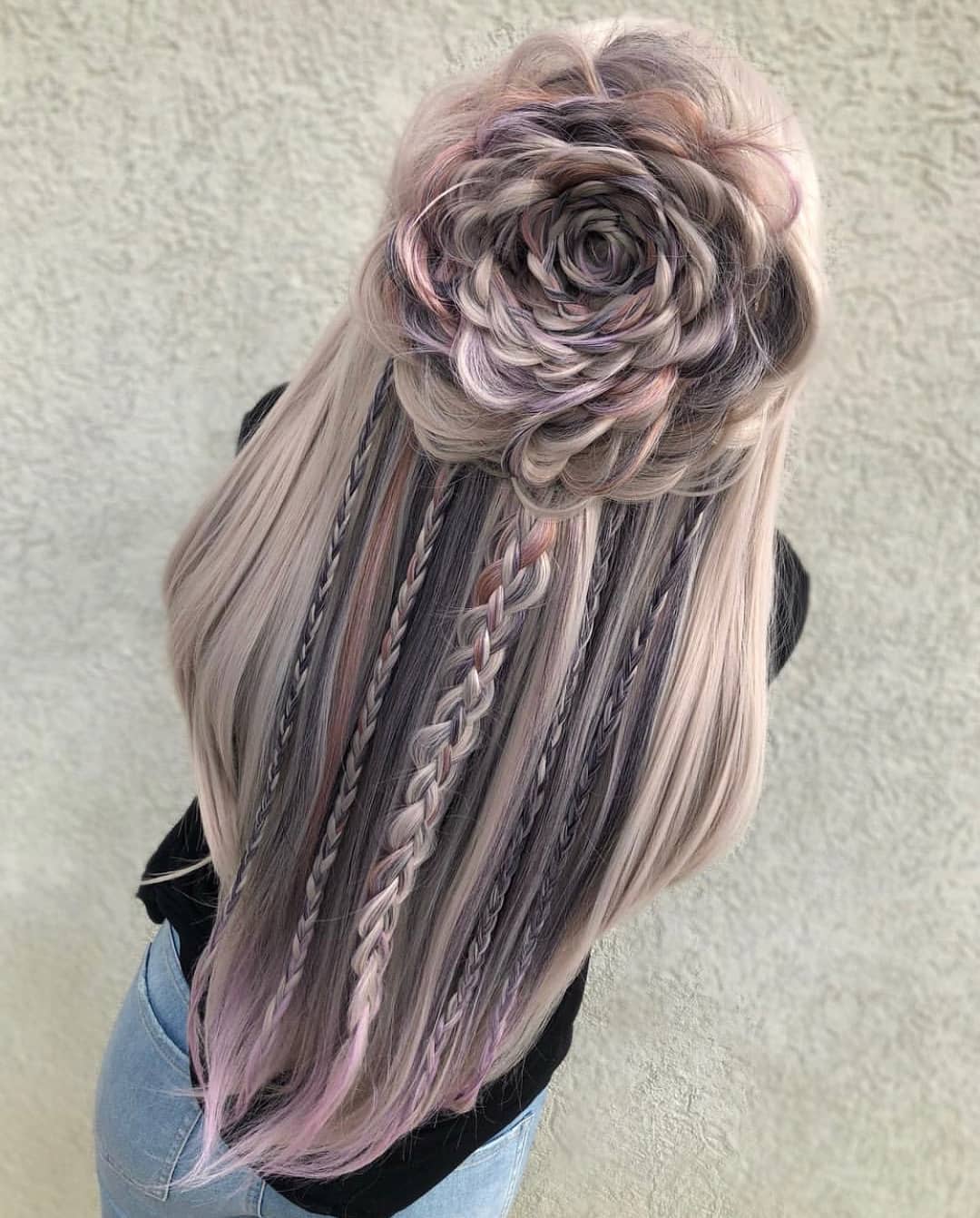 10 Hair Braid Rose Fwdmy 5241