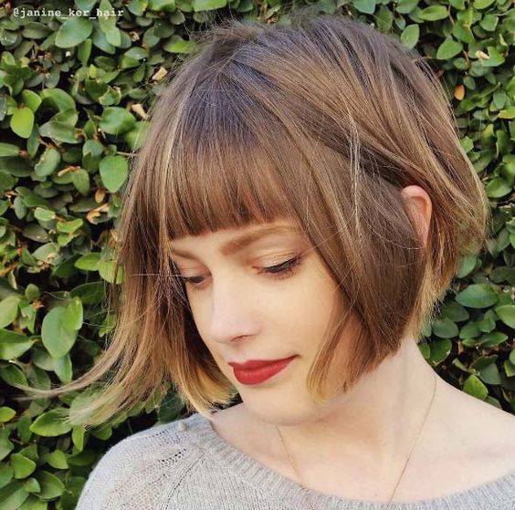 10 Easy Straight Bob Hairstyles With Beautiful Balayage Bob Haircut 21