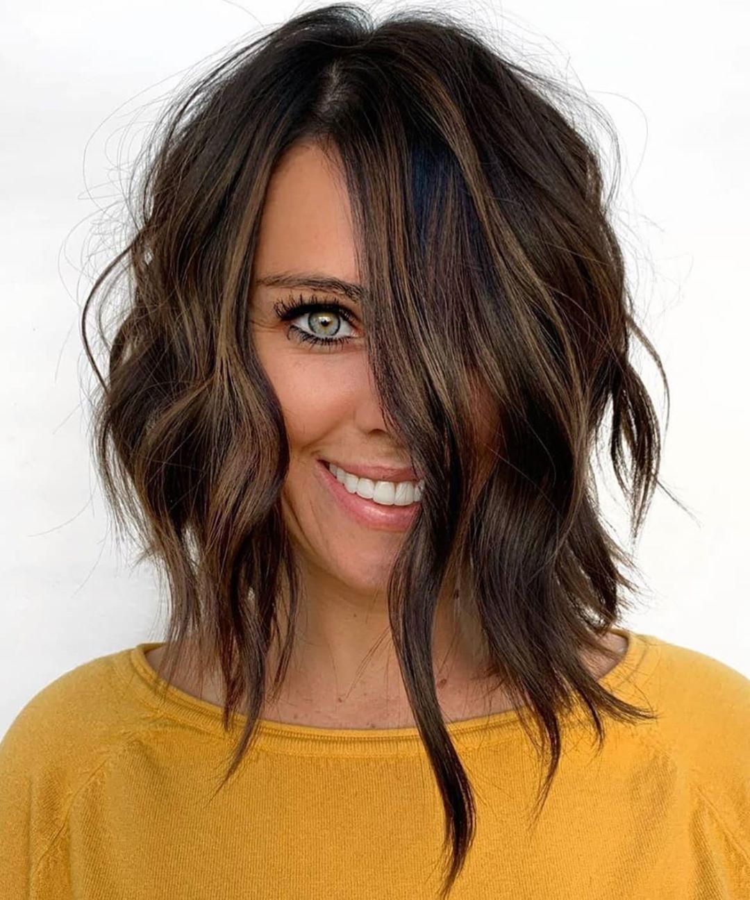 10 Lob Hairstyles for Thick Wavy Hair Shoulder Length Hair Cuts 2021