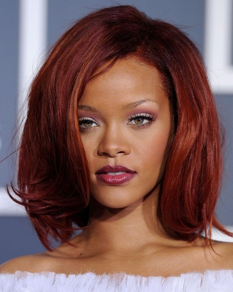 Rihanna Medium Hairstyles Popular Haircuts