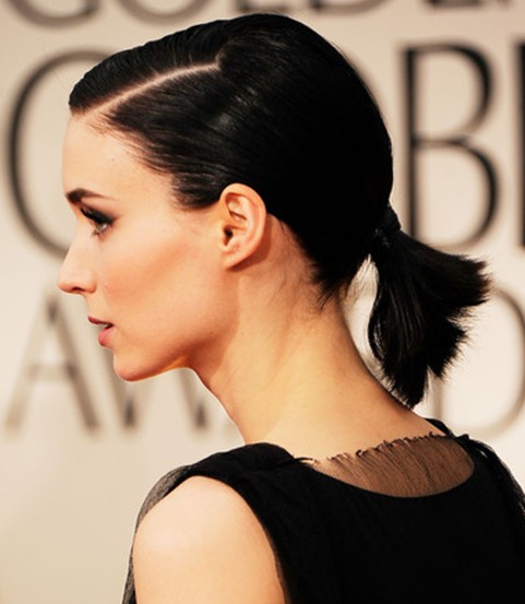 Rooney Mara Short Ponytail Hairstyles Popular Haircuts