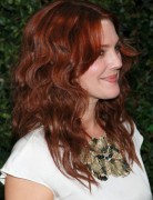 Drew Barrymore Red Curly Hairstyles 2013