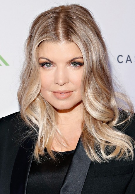 Fergie Medium Hairstyle for Trendy Color 2013
