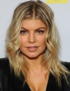Fergie Medium Layered Hairstyle for Waves Hair 2013