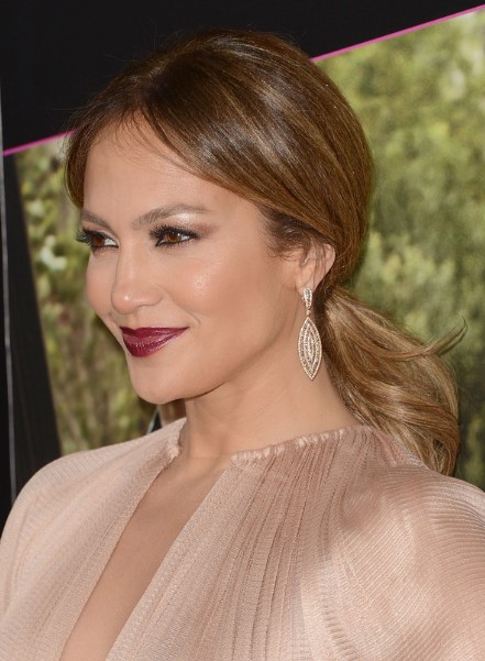 Jennifer Lopez Brown Ponytail Hairstyles 2013