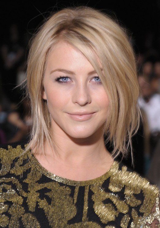 Julianne Hough Shoulder Length Bob Haircut for Straight Hair 2013